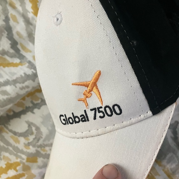 Bombardier global 7500 jets strapback flying mesh adjustable pilots hat osfa cap - Picture 8 of 13